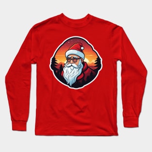 sunset papa noel 2024 Long Sleeve T-Shirt